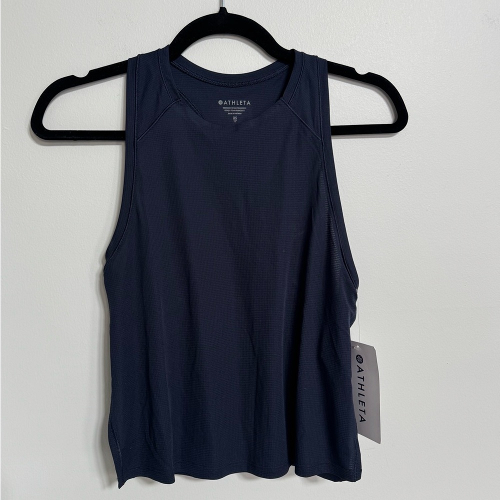 Athleta Power Of She Blue Athletic Tank Top NEW size XS